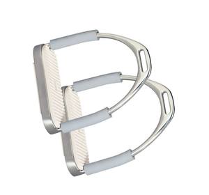 Nueva llegada occidental silla de montar ecuestre estribos de aluminio de base ancha antideslizante ligero OEM exportación directa de fábrica - Product Image 2