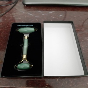 Rodillo de masaje de Jade verde, piedra Natural multicolor, herramienta de belleza Facial, para cuidado de la piel, gran oferta - Product Image 3