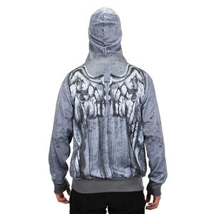 Sweat à capuche personnalisé en molleton français lourd, coton mélangé, fermeture éclair intégrale, impression personnalisée, imperméable, écologique, nouvelle arrivée - Product Image 4