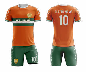 Vente en gros d'uniformes de football personnalisés en usine |   Tenues de football numériques OEM 2026 |   Maillots à manches courtes légers et respirants - Product Image 1
