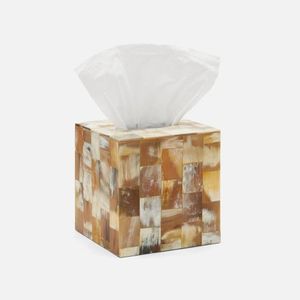 Caja de pañuelos de metal de primera calidad y acabado dorado duradero hecho a mano para una adición elegante y funcional a la decoración de su hogar - Product Image 3