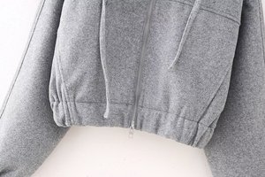 Veste Courte à Capuche Imprimée Personnalisée pour Femme, Manches Longues, Fermeture Éclair, Imperméable, Écologique, Chic, Style Vintage, pour l'Hiver - Product Image 5