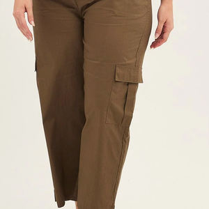 Los Pantalones de mujer más populares, ropa de calle con bolsillos personalizados, pantalones Cargo holgados de fabricante OEM personalizados - Product Image 5