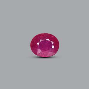 Rubis naturel de 3 carats, taille émeraude rouge, pour accessoires de bijouterie, hauteur 8 mm, créé en laboratoire, traité thermiquement - Product Image 1