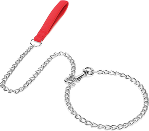 Correa para Perros Resistente de Acero, a Prueba de Mordeduras, con Mango Suave para Perros Grandes/Medianos - Product Image 3