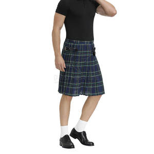 กระโปรงลายตารางสำหรับผู้ชายดีไซน์แบบคลาสสิกสำหรับผู้ชายกระโปรงลายตารางมีน้ำหนักเบา - Product Image 1