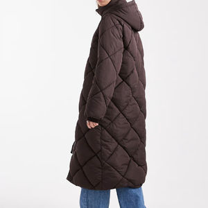 Veste d'hiver longue matelassée en duvet, prix de gros, veste parka longue pour femmes, nouvelle arrivée 2026, mode d'hiver, veste rembourrée pour femmes - Product Image 6