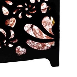 Lámpara de Sal del Himalaya Hecha a Mano con Cesta de Madera, Diseño Exclusivo, Artesanía Natural Pura, Rosa-Naranja-Rojo, Alta Calidad, Nueva Llegada - Product Image 5