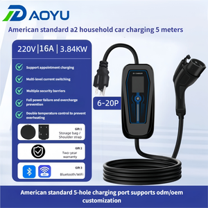 Portable <b>EV</b> Charger 1.92KW-11.5KW 32A Level <b>2</b> Home <b>Charging</b> Station <b>Type</b> 1 IP66 Adjustable 6A-40A 5m <b>Cable</b> 85V-265V Input - Product Image 4