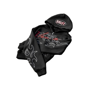 Sudadera con Capucha Personalizada 100% Algodón Grueso de 500 g/m², Sudadera con Estampado Serigrafiado, Lavado Desteñido al Sol, Sudadera Cruzada para Hombre - Product Image 3