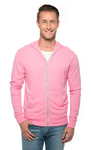 Sudadera con Capucha y Cremallera Ming Green Tri-blend para Hombre, Camiseta Deportiva con Capucha, Manga Larga, para Entrenamiento, Deporte, Casual, para Correr - Product Image 3