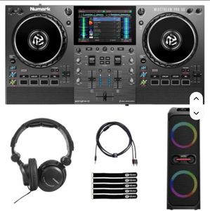 Nuevo Controlador de DJ para Streaming Nu-marks Mixstream PRO GO con 8 Altavoces Portátiles y Sonido Envolvente - Product Image 1