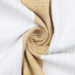Gran oferta, mantel de algodón 100%, Beige raya blanca, 150X220 cm, técnica tejida de 190 Gsm, producto textil para el hogar de la India - Product Image 4