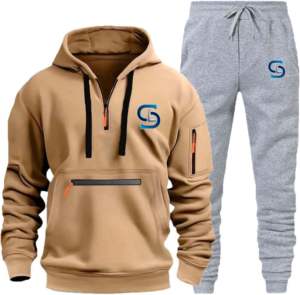 Trajes de chándal de hombre con logotipo personalizado de fábrica de Pakistán, conjuntos de Jogger de etiqueta privada, chándales de lana de tecnología Premium de algodón - Product Image 3