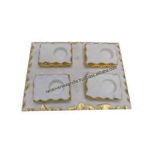 Professional Luxury Home Decor Handmade Eco-friendly Marble <b>Tea</b> <b>Light</b> <b>Christmas</b> Candle Holder Platter for Home Wedding Office - Product Image 2
