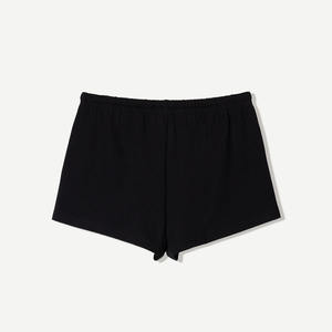 Pantalones de mezclilla de gran tamaño con logotipo personalizado para mujer Pantalones cortos de chándal lavados con ácido en blanco para mujer - Product Image 2