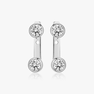 Elegante anillo de diamante de moissanita solitario de oro de 10 quilates Centro de corte redondo brillante de moda para compromiso o regalo de mujer - Product Image 4