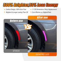 Disponibilità USA: Luci LED Laterali con Lente Fumé Viola Rosa per Chrysler 300 2015-2021, Montaggio Plug and Play su Paraurti Anteriore e Posteriore