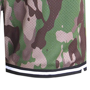 Pantalones cortos transpirables de tela personalizada para hombre, ropa de calle, pantalones cortos deportivos para gimnasio, pantalones cortos de malla de secado rápido para Fitness - Product Image 4