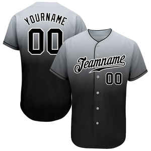 Nouvel arrivage de maillots de baseball imprimés avec nom personnalisé meilleur prix 100% vêtements de sport en polyester respirant pour les joueurs de softball grande taille - Product Image 1