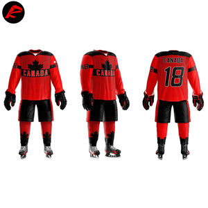 Vêtements de sport professionnels de haute qualité avec impression de logo personnalisé nouveau design ensemble d'uniformes de hockey sur glace - Product Image 6