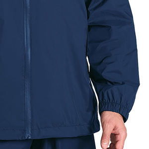 Veste coupe-vent imperméable à fermeture éclair pour hommes et femmes Casquette monocouche de couleur unie Style formel pour la saison d'automne - Product Image 2