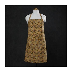 Tablier en coton et lin brodé pour femme, style vintage, pour la pâtisserie et la danse, sans manches, OEM, marque privée, export, vente en gros - Product Image 2