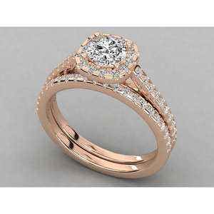 Bague pour femme en or 9 carats avec diamant solitaire cultivé en laboratoire, élégante et luxueuse - Product Image 4