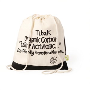 Zaino in Cotone Biologico Tibak, Gadget Promozionale Ecologico - Product Image 2