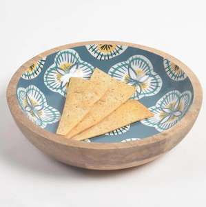 Bol de service en bois d'acacia arrondi de la plus haute qualité au design antique pour décor de table à dîner prix d'exportation bol à salade pour maison - Product Image 2