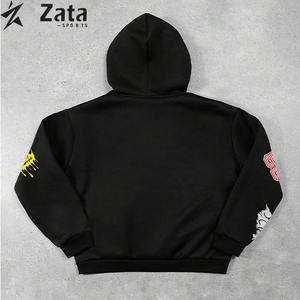 Fabricant de vêtements de streetwear décontractés pour hommes, personnalisés, d'hiver, à capuche, vintage, délavés à l'acide, écologiques, respirants - Product Image 5