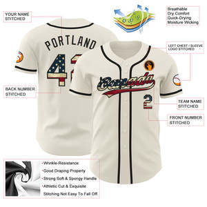 เสื้อเบสบอลแท้ผ้าเจอร์ซี่ย์น้ำหนักเบาแห้งเร็วทนความชื้นทนทานต่อการเย็บแบบทีมสวมใส่สบาย - Product Image 6