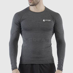 T-shirts de musculation pour hommes Polyester Made Compression Fitness Wear - Product Image 4