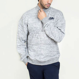 Último estilo de invierno cálido ropa informal básica para hombres sudaderas de cuello simulado de secado rápido cómodo básico hombres sudaderas de cuello simulado - Product Image 6
