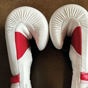 Nuevos guantes de entrenamiento de boxeo más populares Soporte de muñeca de gancho y bucle Guantes de competición y combate de boxeo de cuero genuino - Product Image 5