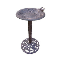 Antique Vintage Aluminium Oiseau Bain Stand Jardin Fournisseur Haute Qualité Métal Mangeoire À Oiseaux Pour La Décoration De Mariage En Vrac