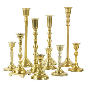 Vente chaude Vintage Bougeoir En Laiton Ensemble De 7 En Gros De Luxe Bougeoirs Décoration Accessoires Utilisés Dans La Maison Et De Mariage - Product Image 6
