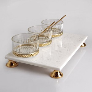 ผู้ผลิตและผู้จัดจําหน่ายอินเดียราคาต่ําคุณภาพสูงรับประกันความพึงพอใจถาดเสิร์ฟหินอ่อนสวยงามและกระดานชาร์คูเทอรี - Product Image 2