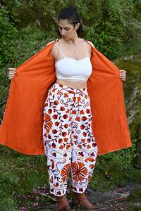 Suzani เสื้อโค้ทผ้ากำมะหยี่ปักลายดอกไม้, เสื้อแจ็กเก็ตสั้นผ้าฝ้ายทำมือฤดูใบไม้ร่วง/ฤดูหนาวสำหรับฤดูร้อน - Product Image 3