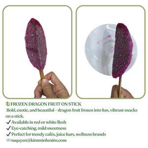 IQF Frutas congeladas Fruta de Dragón Rojo, Mango en el palo Piña en el palo Plátano en el palo Venta al por mayor Suministro a granel Vietnam - Product Image 2