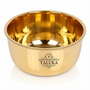 ชามทองเหลืองคุณภาพดี 12 ออนซ์ สไตล์อินเดีย สำหรับเสิร์ฟอาหาร เก็บอาหาร หรือใช้เป็นของขวัญ - Product Image 5