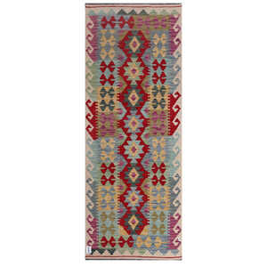 Alfombra Imaco Maimana Afganistán Kilim 239 x 92 cm Textil para el Hogar Alfombra Tradicional Hecha a Mano - Product Image 1