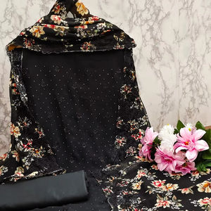 ชุดสلوار คามีซ ผ้าฝ้ายฟอกซ์ โจร์จัต สำหรับผู้หญิง พร้อมงานปัก สำหรับขายส่ง - Product Image 1