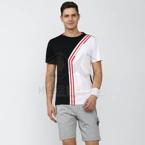 เสื้อยืดผู้ชายดีไซน์ทันสมัยไม่ซ้ำใคร-น้ำหนักเบา ระบายอากาศได้ดี แห้งเร็ว ผลิตจากผ้าฝ้ายผสมใยไผ่ แขนสั้น คุณภาพสูง - Product Image 2