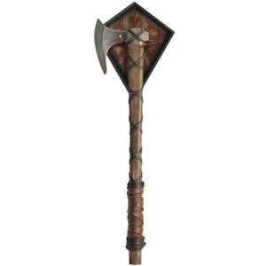 Hache viking à long manche forgée à la main SCL avec manche en cuir pour la vente, acier au carbone personnalisé pour l'extérieur, Ragnar Viking - Product Image 1