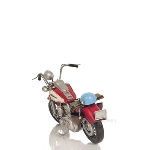 Red Harley-Davidson Motocicleta Metal Hecho a mano 33Lx15.2Wx20.3H cm Pantalla para Home Office RV - Product Image 4