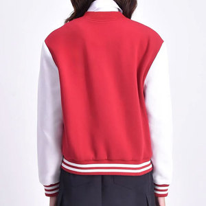 New Women Clothes Jacket Crop Varsity Jacket Street Baseball Softball Wear Motorcycle Letterman Jacket <b>Coats</b> OEM Serviced - Product Image 2