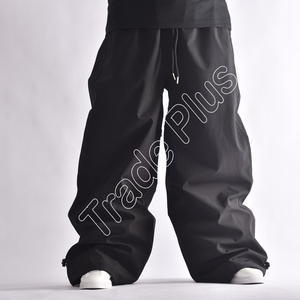 Pantalon baggy de ski d'hiver unisexe, coupe-vent, taille élastique, pantalon de neige décontracté, techniques imprimées grande taille - Product Image 1