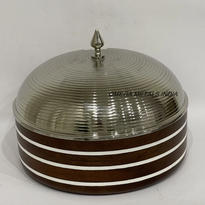 Cazuela de Metal con incrustaciones de nácar hecha a mano y calentador de pies, olla caliente de alta calidad para servir artículos - Product Image 6