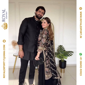 Nueva ropa tradicional india Faux Georgette con colección de trajes Sharara de trabajo de secuencia pesada - Product Image 5